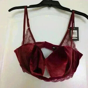 Abs Gatsby velvet bralette bnwt size L